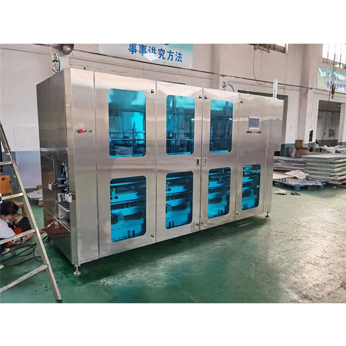 Automaatne pesupesemisvahendite kaunade täitmise pakendamismasin vees lahustuvate kapslite täitmise masin